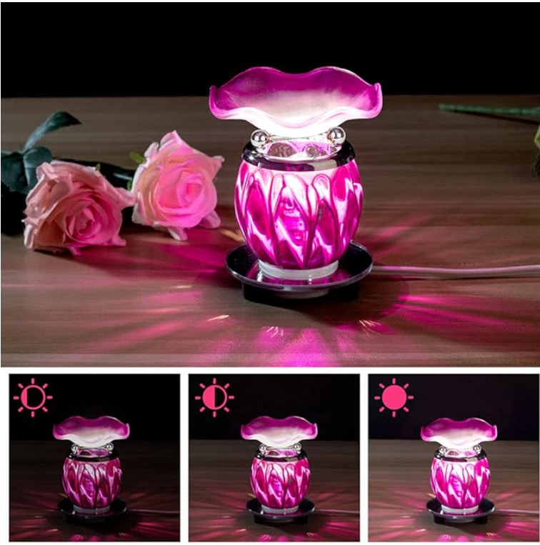 Purple Fragrance Oil and Wax Lamp