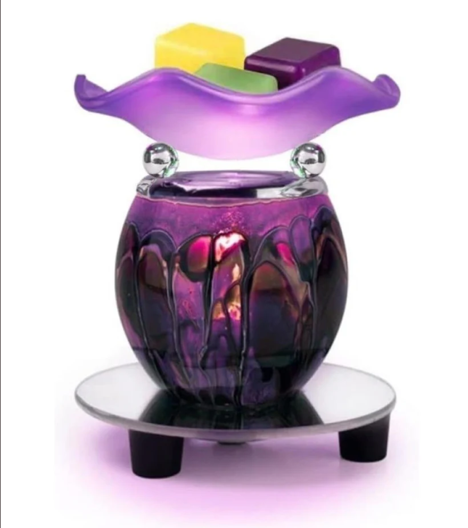 Purple Fragrance Oil and Wax Lamp