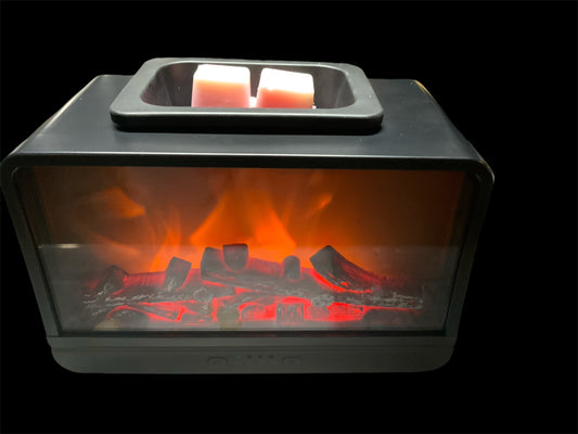 Black frame Fireplace Warmer