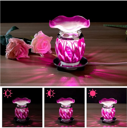 Purple Fragrance Oil and Wax Lamp